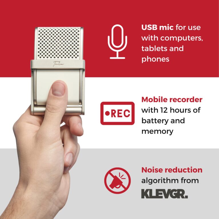 Tula Mics USB C Microphone - Mobile Recording Microphone for Podcasts, Zoom, Home Studio & More - Portable, Noise Reducing External Microphone with Flip Stand - iOS/Android, Mac & PC Mic - Image 5