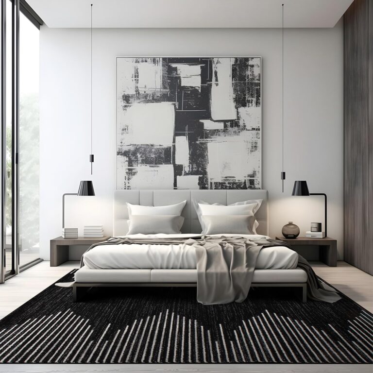 Rugshop Bohemian Stripe Stain Resistant High Traffic Living Room Kitchen Bedroom Dining Home Office Area Rug 8'x10' Black - Image 4