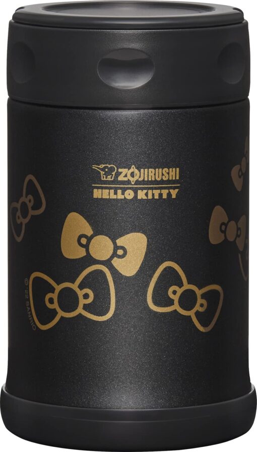 Zojirushi NS-RPC10KTWA Automatic Rice Cooker & Warmer, 5.5-Cup, White & SW-EAE50KTBA Stainless Steel Food Jar, 17-Ounce, Hello Kitty Collection Black - Image 3