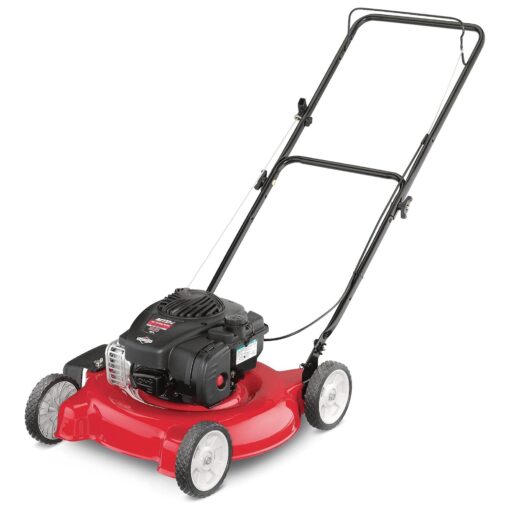 Yard Machines Gas Powered Push Lawn Mower with Engine Oil, 20 Inch Steel Cutting Deck, and Side Discharge for Outdoor Yards, Red/Black - Image 9