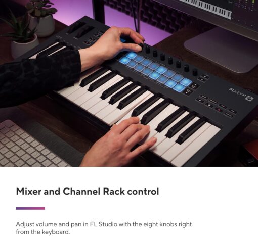 Novation FLkey 37 MIDI Keyboard - Seamless FL Studio Integration with Chord Mode and Scale Mode. All the software you need for Music Production - Image 6
