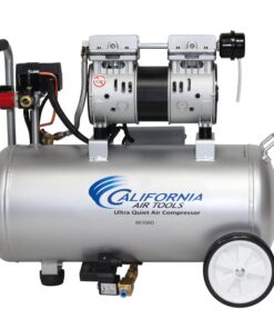 California Air Tools 8010AD 1.0 HP Ultra Quiet and Oil-Free Air Compressor, 8 Gallon Steel Tank, Lightweight with Wheels, 60 dBA Noise Level, with Automatic Drain Valve