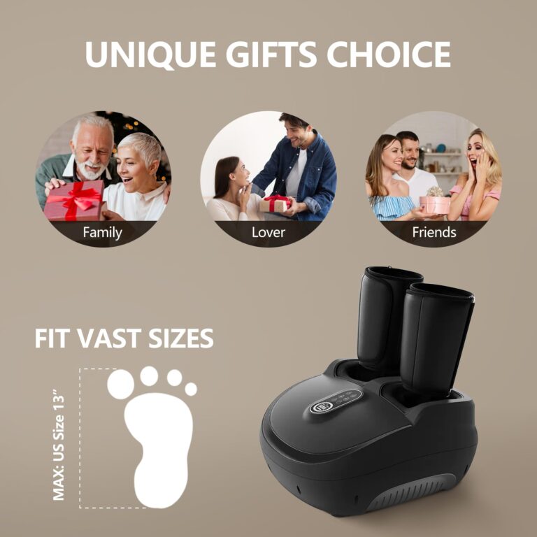 COMFYTHERA Shiatsu Foot and Leg Massager with Heat, Calf Massager, Deep Kneading Therapy Foot Massager for Plantar Fasciitis Relief, Gifts for Mom, Dad, Women and Men - Image 2