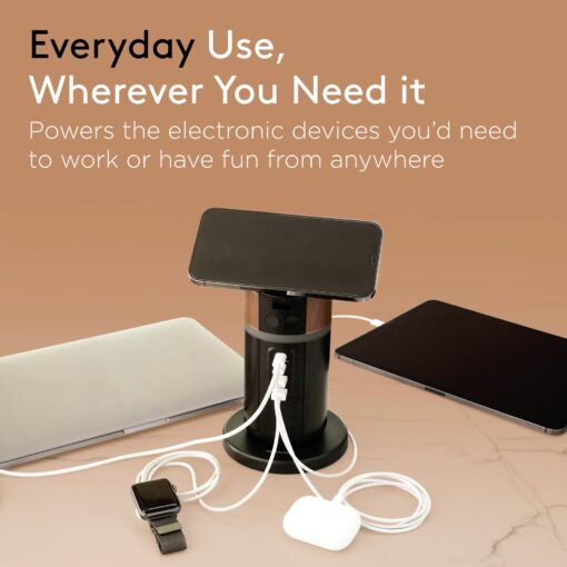 DURACELL M150 Power Station, Lightweight and Compact, Wireless Charging, Portable Charging Hub and Charger for Laptops, Phones, Tablets, Earbuds and Smartwatches, 150W (91 Wh) Dock Included - Image 9