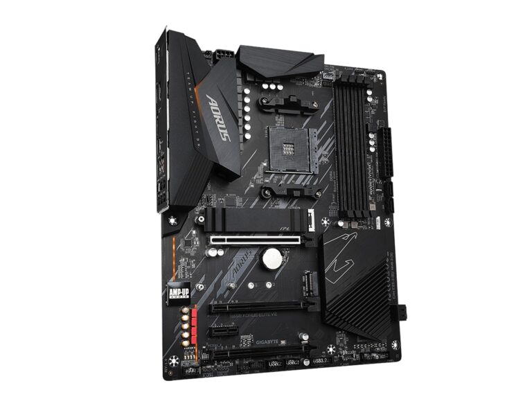 GIGABYTE B550 AORUS ELITE AX V2 Motherboard, Supports AMD AM4 Ryzen 5000 Processors, ATX, DDR4, Dual M.2, SATA 6Gb/s, 2.4/5 GHz Dual-Band, 2.5 GbE LAN, PCIe 4.0 - Image 5
