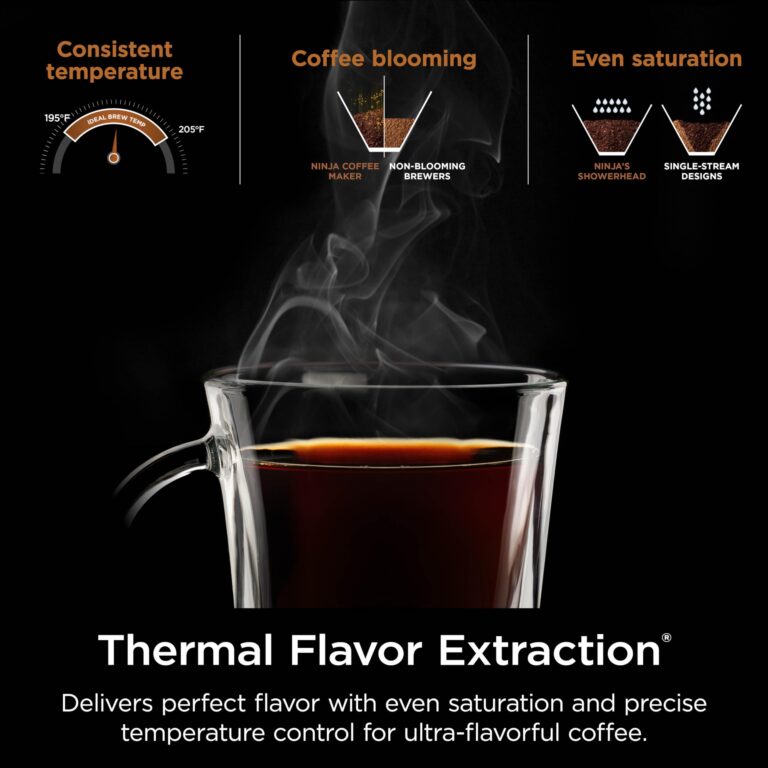 Ninja Specialty Coffee Maker, Hot & Iced Coffee, 6 Brew Styles, 8 Sizes, Small Cup to Travel Mug, 10-Cup Carafe, Fold-Away Frother, Permanent Filter, Removable Reservoir, Black, CM401 - Image 5