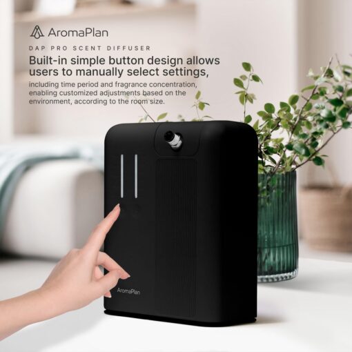 AromaPlan 2025 Waterless HVAC Scent Diffuser Whole House & Commercial Diffuser, 2 Fragrances Included-Smart, Cold-Air Waterless Scent Air- App Control, Bluetooth, AC, 2000 Sq. Ft Coverage,Black - Image 6