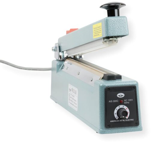 American International Electric AIE-300C Impulse Heat Sealer with Cutter, 12 Inches Max. Seal Length, 6 Mil Max. Material Thickness, 2 mm Seal Width - Image 3