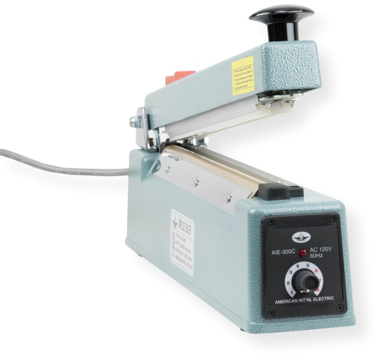 American International Electric AIE-300C Impulse Heat Sealer with Cutter, 12 Inches Max. Seal Length, 6 Mil Max. Material Thickness, 2 mm Seal Width - Image 3