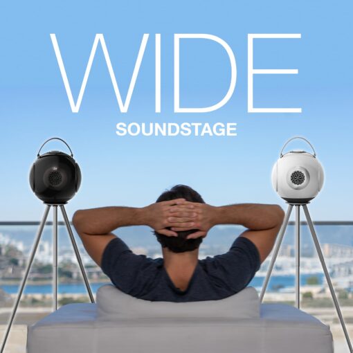 UB+ dB1 doubleBASS Waterproof Bluetooth Speaker White | 40W Hi-Fi Sound with Deep Bass, 20H Playtime, IPX5 & TWS Pairing (Glossy Black) - Image 4