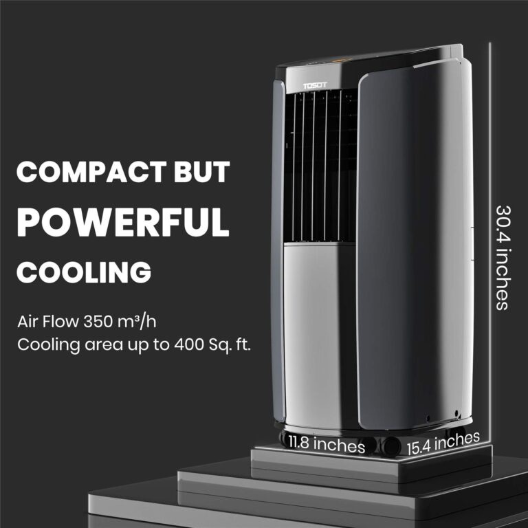 TOSOT 10,200BTU (6,200 BTU SACC) Portable Air Conditioner, Smart Wifi Control, AC Unit with Dehumidifier, Fan, Window Kit for Easy Installation, Cool Rooms Up to 400 Square Feet, Shiny Series - Image 7