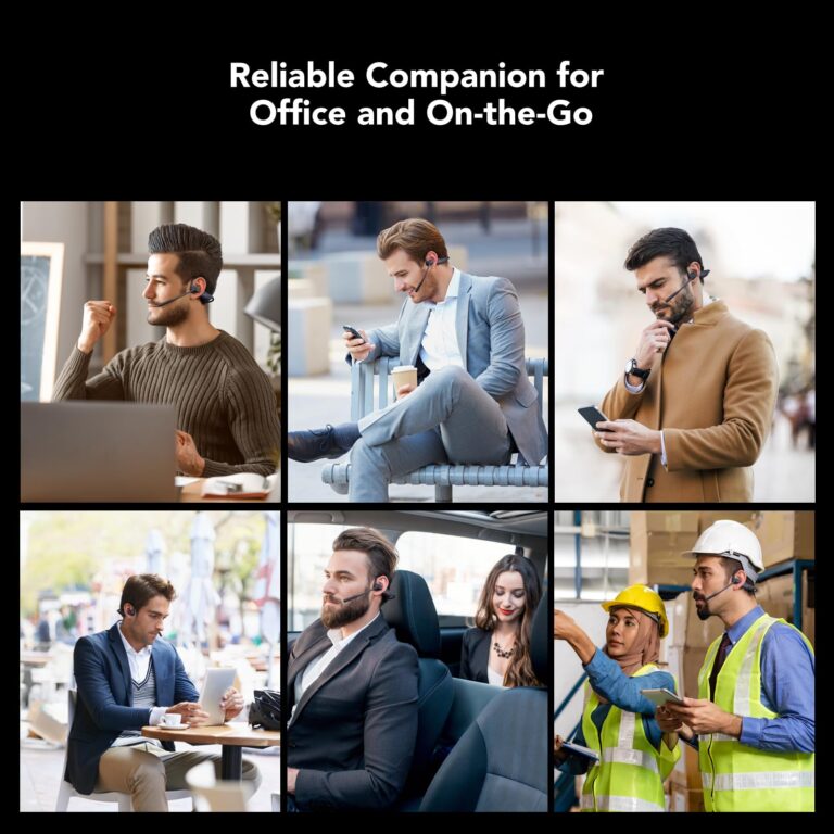 NUROUM OpenEar Pro 2 Headphones with Mic, ENC Noise Cancelling Microphone, Bluetooth 5.3 Multi-Point Connection, Sweatproof Wireless Headset for Work, 15H Comfort for Home Office, Driving - Image 3