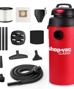 Shop-Vac 5 Gallon 5.5 Peak HP Wet/Dry Vacuum, Wall Mountable Compact Shop Vacuum with 6-23' Extra Long Hose & Attachments, Ideal for Jobsite, Garage, Car & Workshop. 9522236