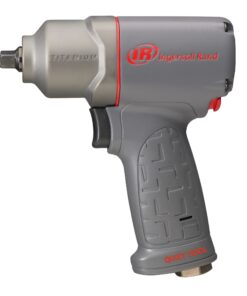 Ingersoll Rand 2115QTiMAX 3/8” Drive Air Impact Wrench, Quiet Tool, Lightweight 2.5 lb Design, Powerful Reverse Torque Output Up to 300 ft lbs, 7 Vane Motor, Max Control, Gray
