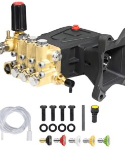 YAMATIC Horizontal Triplex Plunger Pressure Washer Pump 1" Shaft 4000 PSI 4 GPM, Replacement for Simpson AAA 90034, 90039,90038, Honda GX340, GX390, GX270 for Industrial Gas Powered Washers