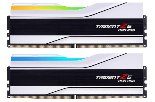 G.SKILL Trident Z5 Neo RGB Series (AMD Expo) DDR5 RAM 32GB (2x16GB) 6000MT/s CL30-36-36-96 1.35V Desktop Computer Memory UDIMM - Matte White (F5-6000J3036F16GX2-TZ5NRW)