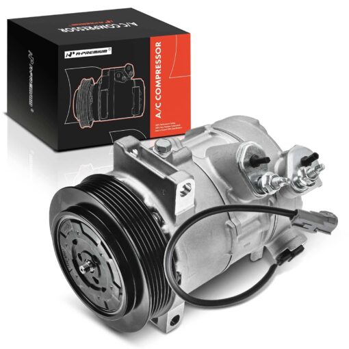 A-Premium Air Conditioner AC Compressor with Clutch Compatible with Jeep Compass Patriot 2009-2017 & Dodge Caliber 2009-2012, 1.8L 2.0L 2.4L