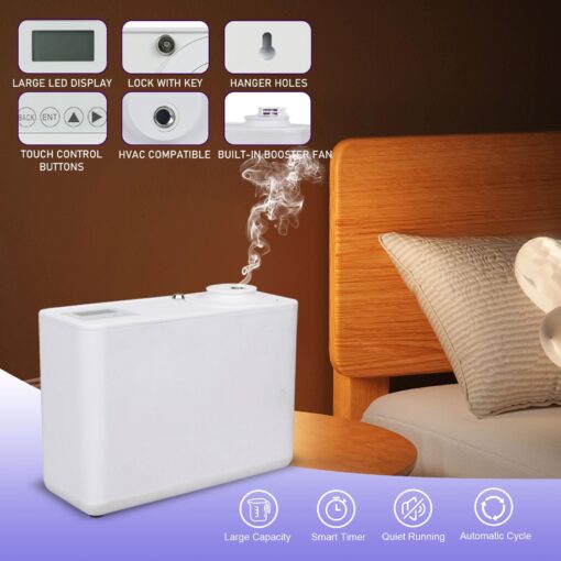 Scent Air Machine for Home, Commercial HVAC App Fragrance Machine Oil Diffuser Essential Oils 800ml, Cover Up to 3000 Sq.Ft, Waterless Aromatherapy for Business, Office, Store, Extra Large Room - Image 4