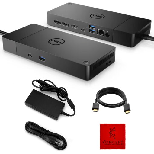 Dell WD19S Docking Station Dual Monitor Bundle - Dell Dock Station with 180 + USB Type-C + HDMI+ Dual DisplayPort - Ultimate Laptop Docking Station