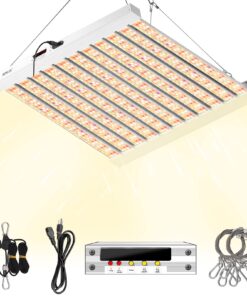 SZHLUX 500W LED Grow Light 4x4/5x5ft with Timer and Temp Control, Full Spectrum Grow Lamp with 1056 Diodes,Indoor Plants for Seedling Veg and Bloom Grow Light