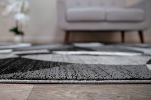 Rugshop Contemporary Abstract Circles Perfect for high Traffic Areas of Your Living Room,Bedroom,Home Office,Kitchen Area Rug 7'10" x 10'2" Gray - Image 5