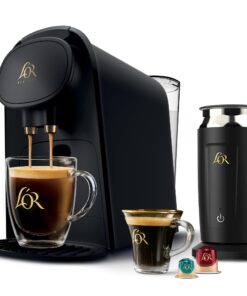 L'OR Barista System Coffee and Espresso Machine Combo with Frother, Matte Black