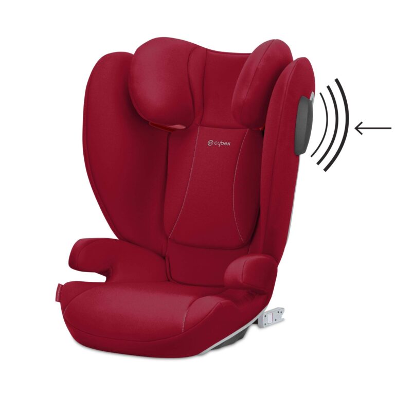 CYBEX Solution B2 fix+ Lux High Back Booster Seat, Lightweight Booster Seat, Secure Latch Installation, Linear Side Impact Protection, Reclining 12-Position Height Adjustable Headrest, Dynamic Red - Image 8
