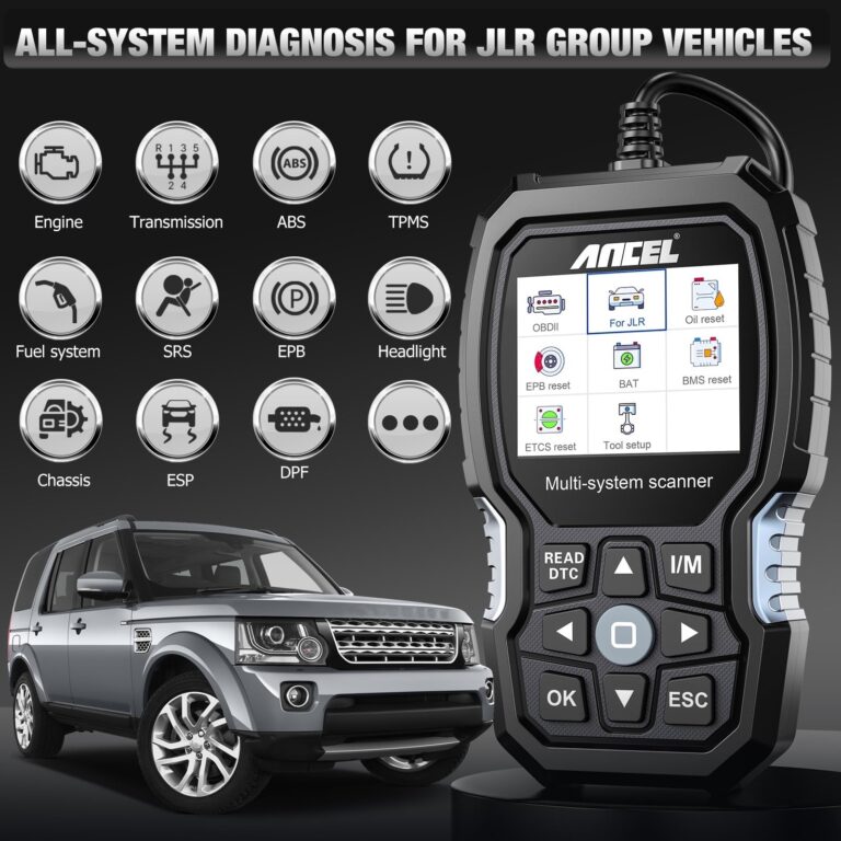 ANCEL LD700 All Systems Diagnostic Scan Tool fit for Land Rover Jaguar, Full Functions OBD2 Scanner with Car Battery Registration, Oil Reset, Check Engine, ABS, Airbag, OBDII Code Reader fit for JLR - Image 8