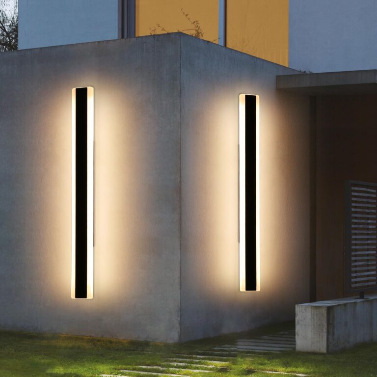 Mikeru 2pack 47.2inch Outdoor Wall Light Fixtures, 3000K Modern Outdoor Lights Exterior for House Ip65 Waterproof Rust Long LED Wall Light Fixtures Hardwire Wall Mount Exterior Lighting for Garage - Image 2
