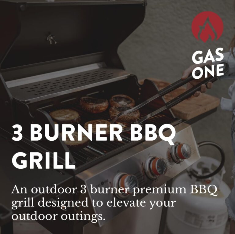 GasOne GP-1030S One 3 Burner Stainless Steel– Outdoor Cabinet Style with Wheels-High-Temperature Paint Coating Gas BBQ Grill – Elegant and Luxurious Design, Black - Image 7