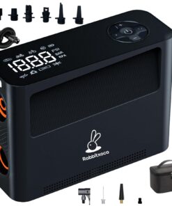 Paddle Board Pump 10 Pump Modes SUP Air Pump 500L Airflow/min Tire Inflator Portable Air Compressor 4X Speeds Electric Air Pump Suitable All Model Tires, Tents, SUP, Air Mattess, Kayak