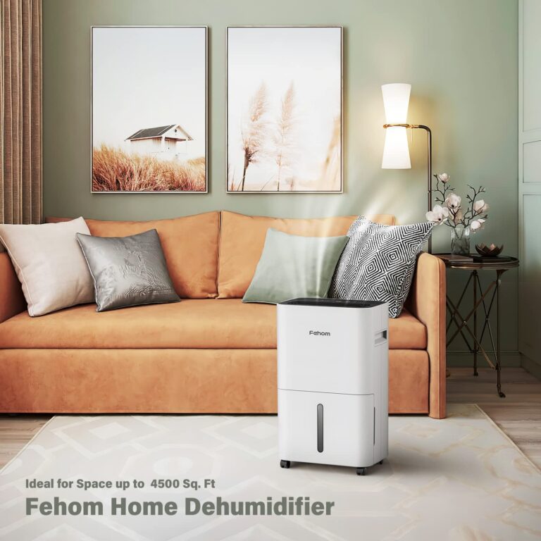 Fehom 4500 Sq. Ft Dehumidifier for Home Basements Bathroom Bedroom Continuous Drainage, with Auto Shut Off Humidity Control and Drain Hose - Image 2
