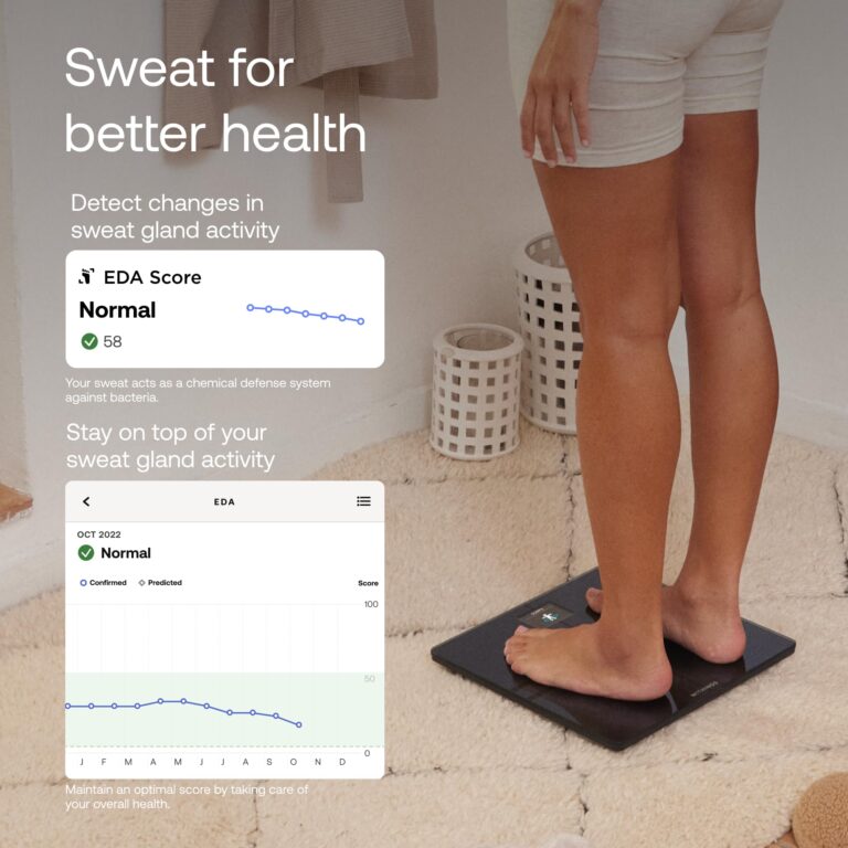 WITHINGS Body Comp - Scale for Body Weight and Complete Body Analysis, Wi-Fi & Bluetooth, Baby Digital Scale, Accurate Visceral Fat, Heart Health, Scales Compatible with Apple, FSA/HSA - Image 3