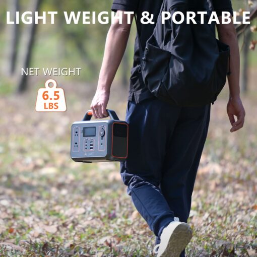 ALLWEI Portable Power Station 300W(Surge 600W), 280Wh Solar Generator with 110V Pure Sine Wave AC Outlet, 78000mAh Backup Lithium Battery Generator for CPAP Outdoor RV Camping Emergency Home Use - Image 3