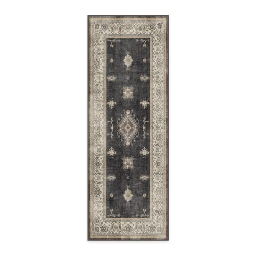 Ruggable Washable 2x7 Runner Rug, Verena Dark Wood, Premium Rugs for Hallway, Kitchen, Entryway, Living Room, Bedroom, Office with Gripper Non Slip Pad - Image 7