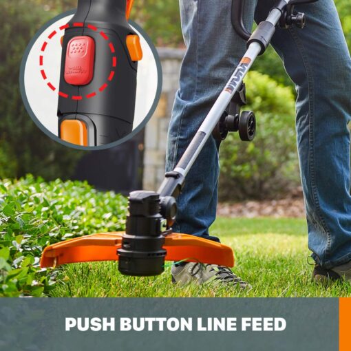 Worx String Trimmer Cordless, Edger 40V Power Share Weed Trimmer 13" (2 Batteries & Charger Included) WG184 - Image 8