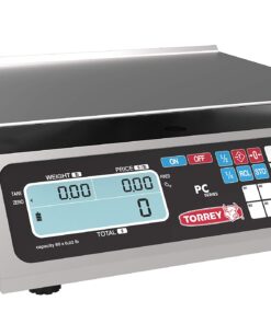 TORREY PC80L Electronic Price Computing Scale, Rechargeable Battery, Stainless Steel Construction, 100 Memories, 8 Direct Access Keys, 80 lb