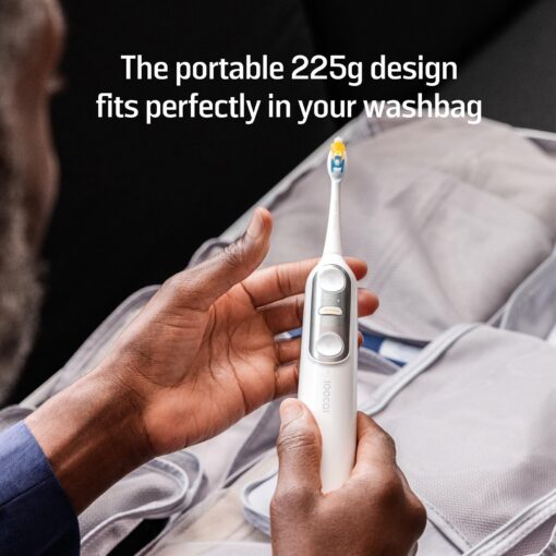 Soocas NEOS II - Electric Toothbrush with Water Flosser, Sonic Electric Toothbrush for Adults, Cordless Water Flosser for Travel, Portable Oral Irrigator, 100% Plaque Removal, Pearl White - Image 3