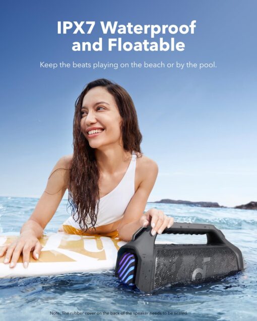soundcore Boom 2 Plus By Anker, Outdoor Speaker, 140W, 2+2 Channel, BassUp 2.0, 20H Playtime, Fast Charge, IPX7 Waterproof, RGB Lights, Power Bank, Bluetooth 5.3, Portable for Outdoors, Camping, Beach - Image 3