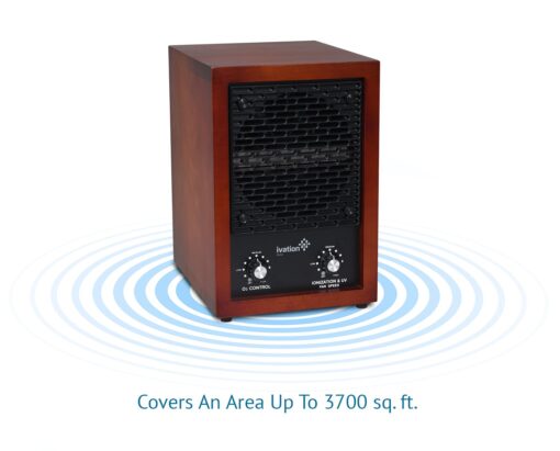 Ivation 5-in-1 HEPA Air Purifier & Ozone Generator, Ionizer & Deodorizer for Up to 3,700 Sq/Ft – Included HEPA, Carbon and Photocatalytic Filters, with UV Light and Negative Ion Generator - Image 5