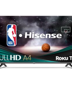 Hisense 43-Inch Class A4 Series FHD 1080p Smart Roku TV with Alexa Compatibility (43A4NR, 2024 Model) - Dolby Audio, Slim Bezel Design, Google Assistant