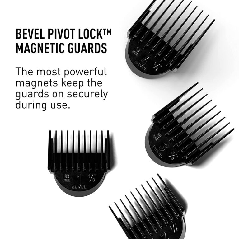 Bevel Professional Hair Clippers & Beard Trimmer for Men, Barber Supplies, Cordless Hair Clippers, Hair Trimmer for Men, 4 Hour Rechargeable Battery, Black - Image 6