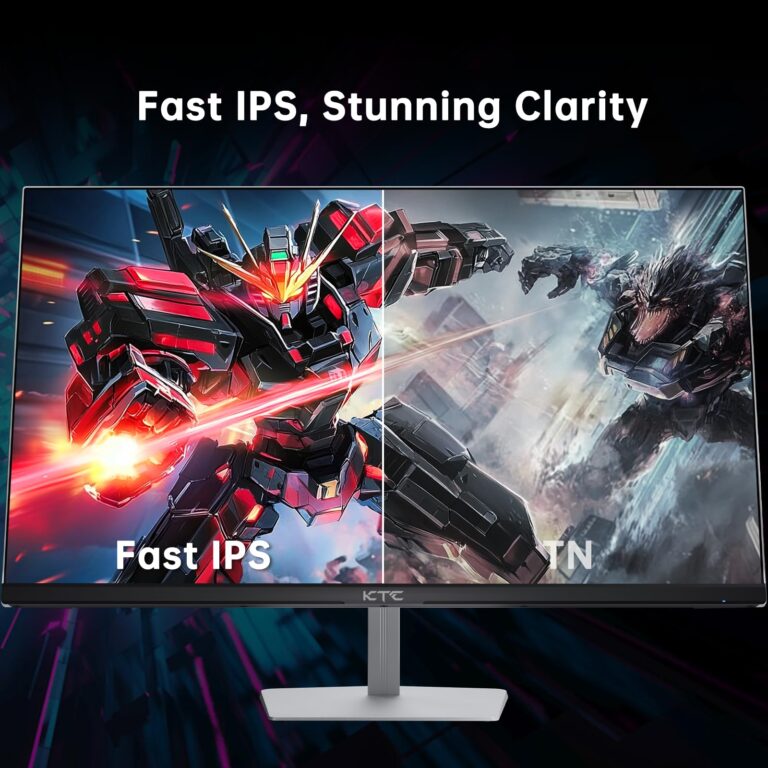 KTC 24.5 inch 400Hz 240Hz Gaming Monitor | Fast IPS 1ms | FHD 1080P Monitor | HDR 400 128% sRGB | HDMI x2, DP x2 |Tilt Adjustability Silver-Gray VESA 360Hz Monitors H25X7 - Image 6