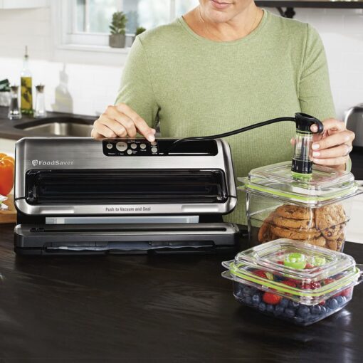 FoodSaver FM5460 Food Preservation System, 2-in-1 Automatic Vacuum Sealing Machine with Starter Kit, Large - Image 2