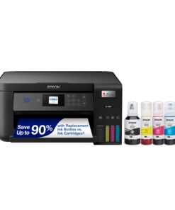 Epson EcoTank ET-2850 Wireless Color All-in-One Cartridge-Free Supertank Printer with Scan, Copy and Auto 2-Sided Printing - Black, Medium