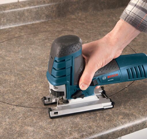 BOSCH JS470EB Corded Barrel-Grip Jig Saw - 120V Low Vibration, 7 Amp Variable Speed for Smooth Cutting up to Up To 5-7/8 Inch on Wood, 3/8 Inch on Steel For Countertops - Image 2
