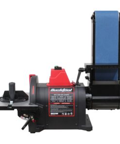 BUCKTOOL Pro 1HP Bench Belt Sander for Metal Working, 4 x 36 in Belt and 8 in Disc Sander with 1HP Direct-drive Motor, Benchtop Belt Disc Sander for Metalworking, BD4801-M