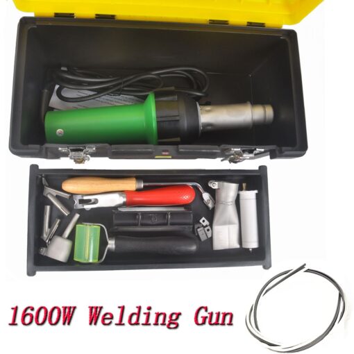Beyondlife 1600W Plastic Welder Welding Tool Heat Heating Gun Torch Hot Air Pistol PVC Welder Machine Kit Set, with Butterfly Flooring Welding Kit and Convenient Carry Case - Image 9