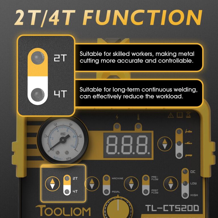 TOOLIOM 3 in 1 Cut/TIG/Stick Welder 50A Air Plasma Cutter 200A TIG and 200A Stick Welder Portable Welding Machine Dual Voltage 110&220V - Image 4