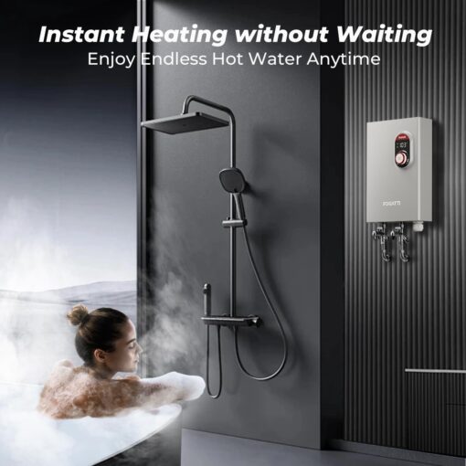 FOGATTI Tankless Water Heater Electric, Up to 3.3 GPM, 14kW 240V On-Demand Instant Endless Water Heater, ETL Certified, 2-3 Point of Use Hot Water - Image 7
